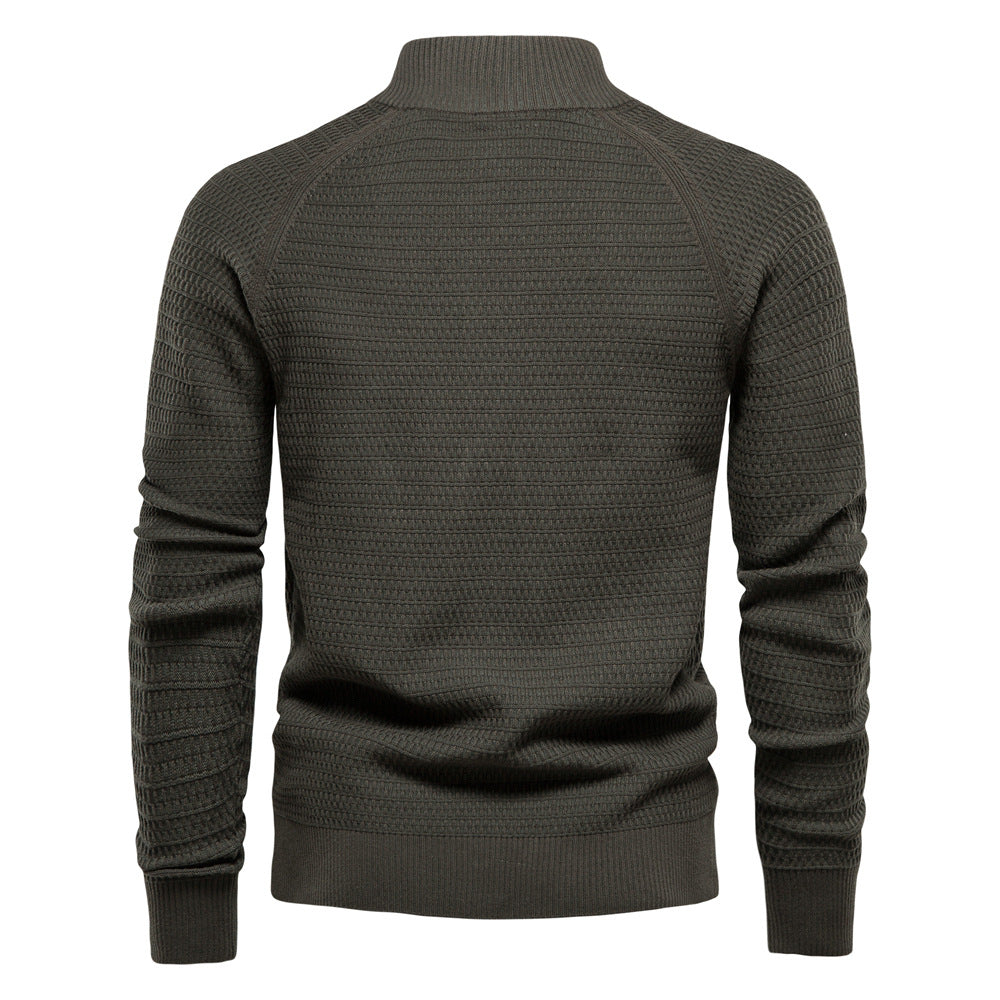 European And American Jacket Cross-border Foreign Trade Autumn And Winter New Cardigan Men's Sweater High Quality Business Sweater Knitted Sweater For Men
