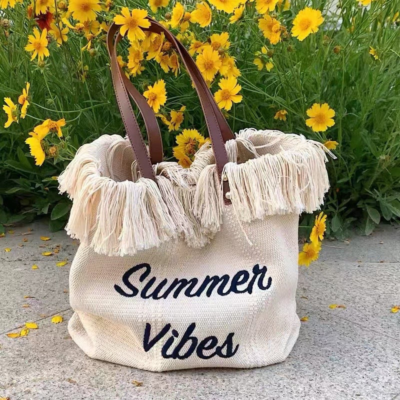 Gradient Color Women's Tote Beach Bag