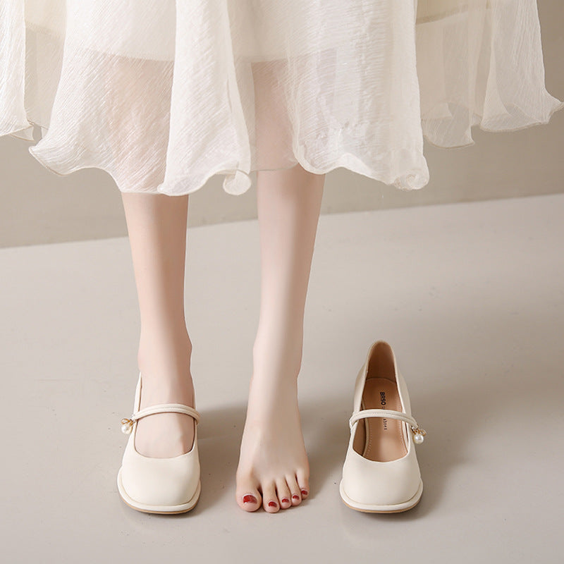 Women's Mid-Heel Mary Jane Shoes