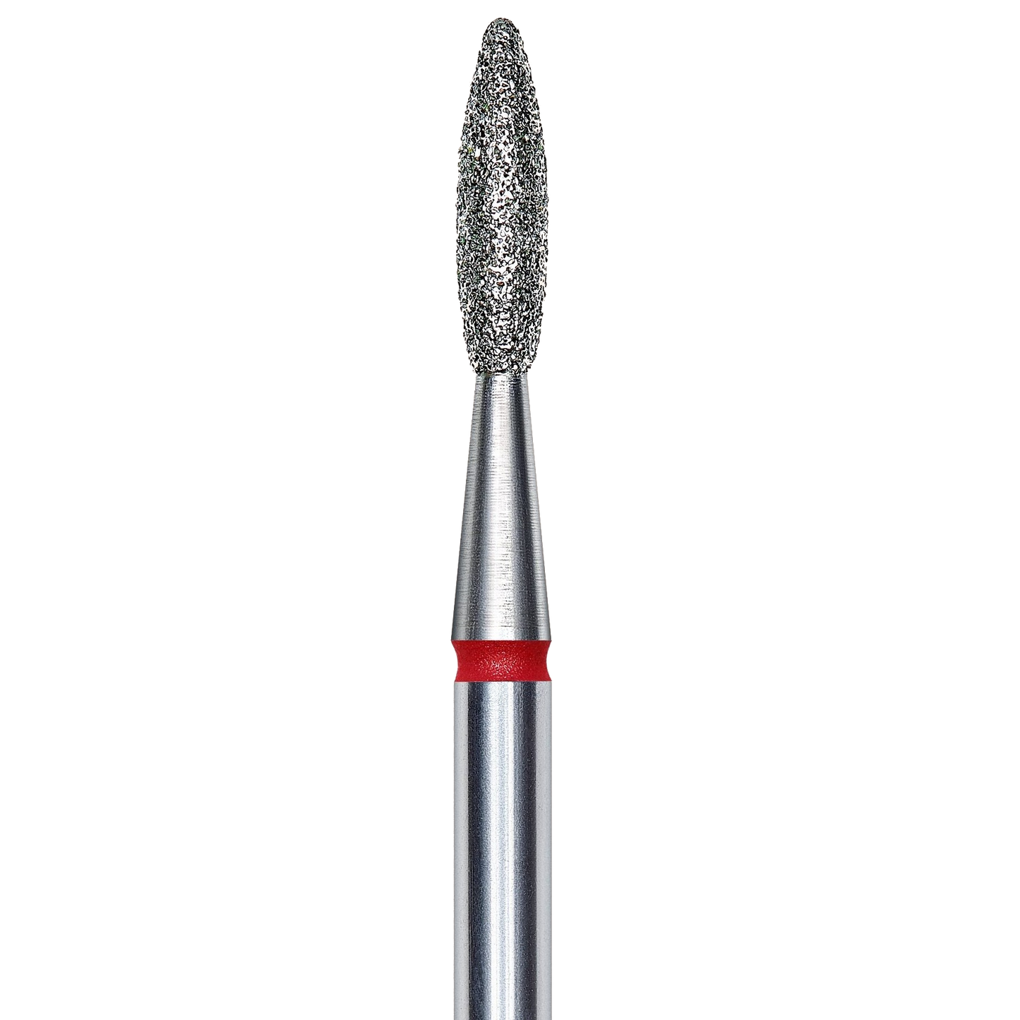 DIAMOND NAIL DRILL BIT, "FLAME", RED, HEAD DIAMETER 2.1/8MM (FA10R021/8) - STALEKS™