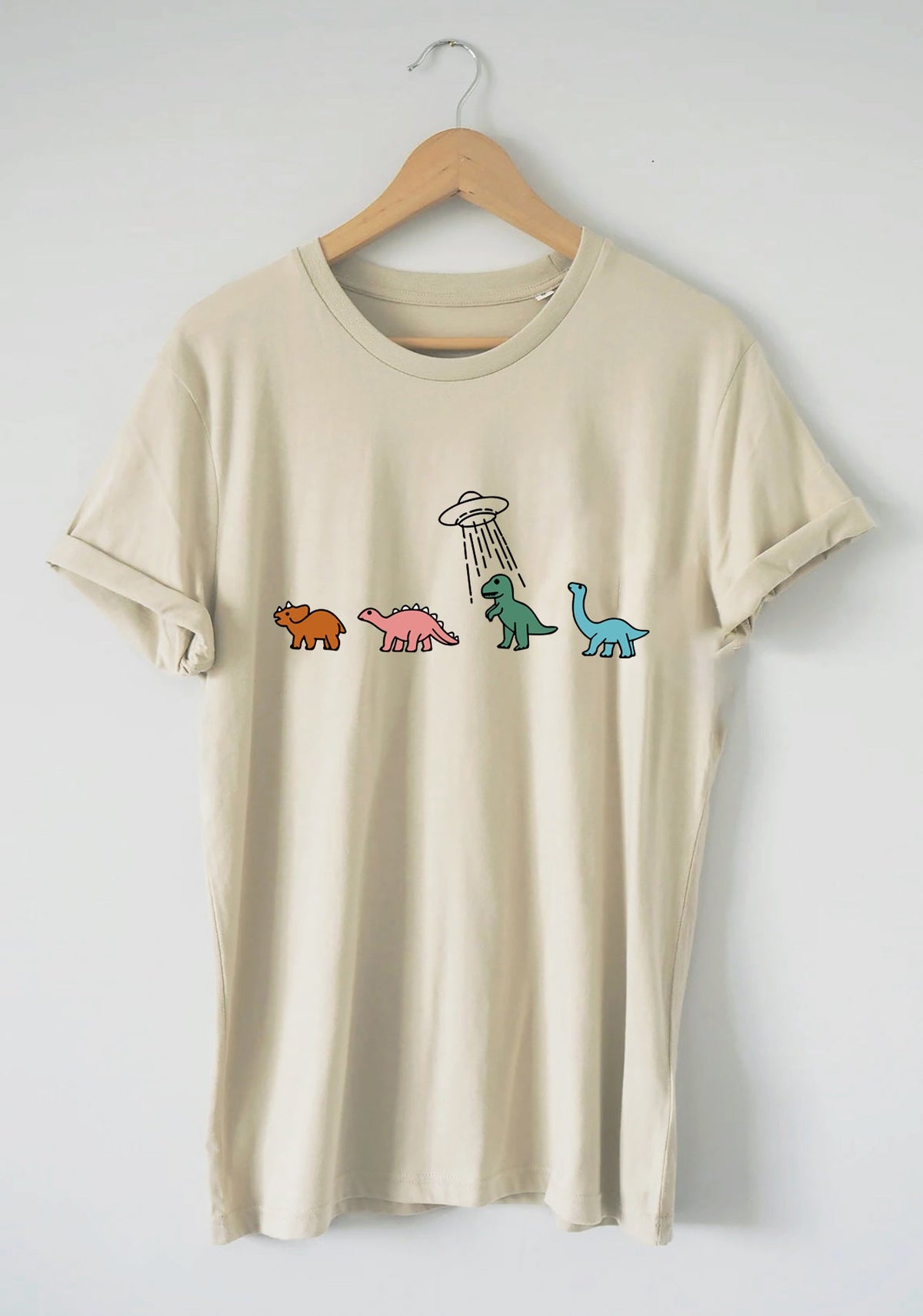 Round-neck Cartoon-print Short Sleeves