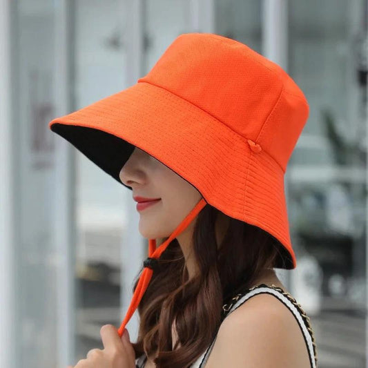 Sombrero de Sol-Sombrero de Mujer-Sombrero de Señora-Moda-Estilo Pescador Japonés de Moda-Femenino-Sombreros de Mujer
