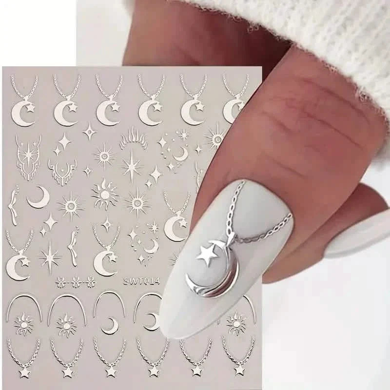 5D Embossed Three-dimensional Nail Stickers