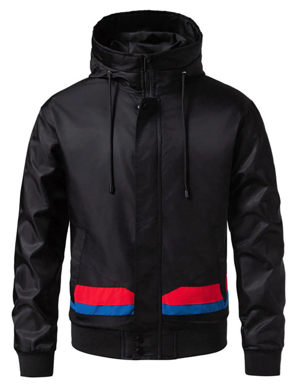 Men's Zip Up Hooded Windproof Jacket