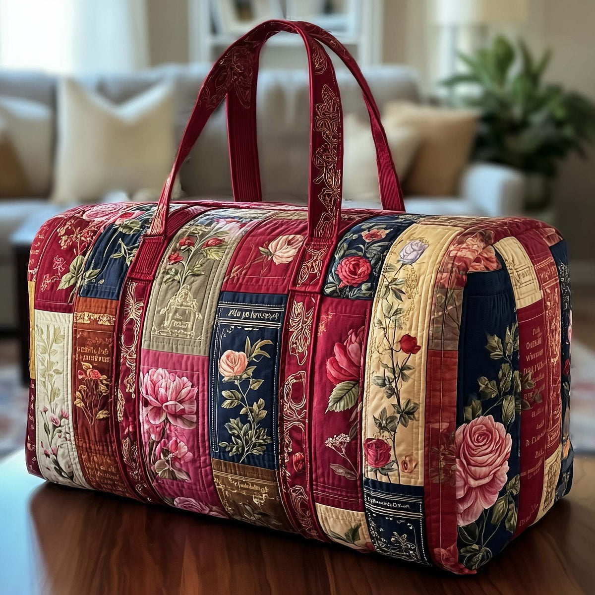 Bookwind Series Short-Distance Handheld Quilted Embroidery Travel Bag Multi-Functional