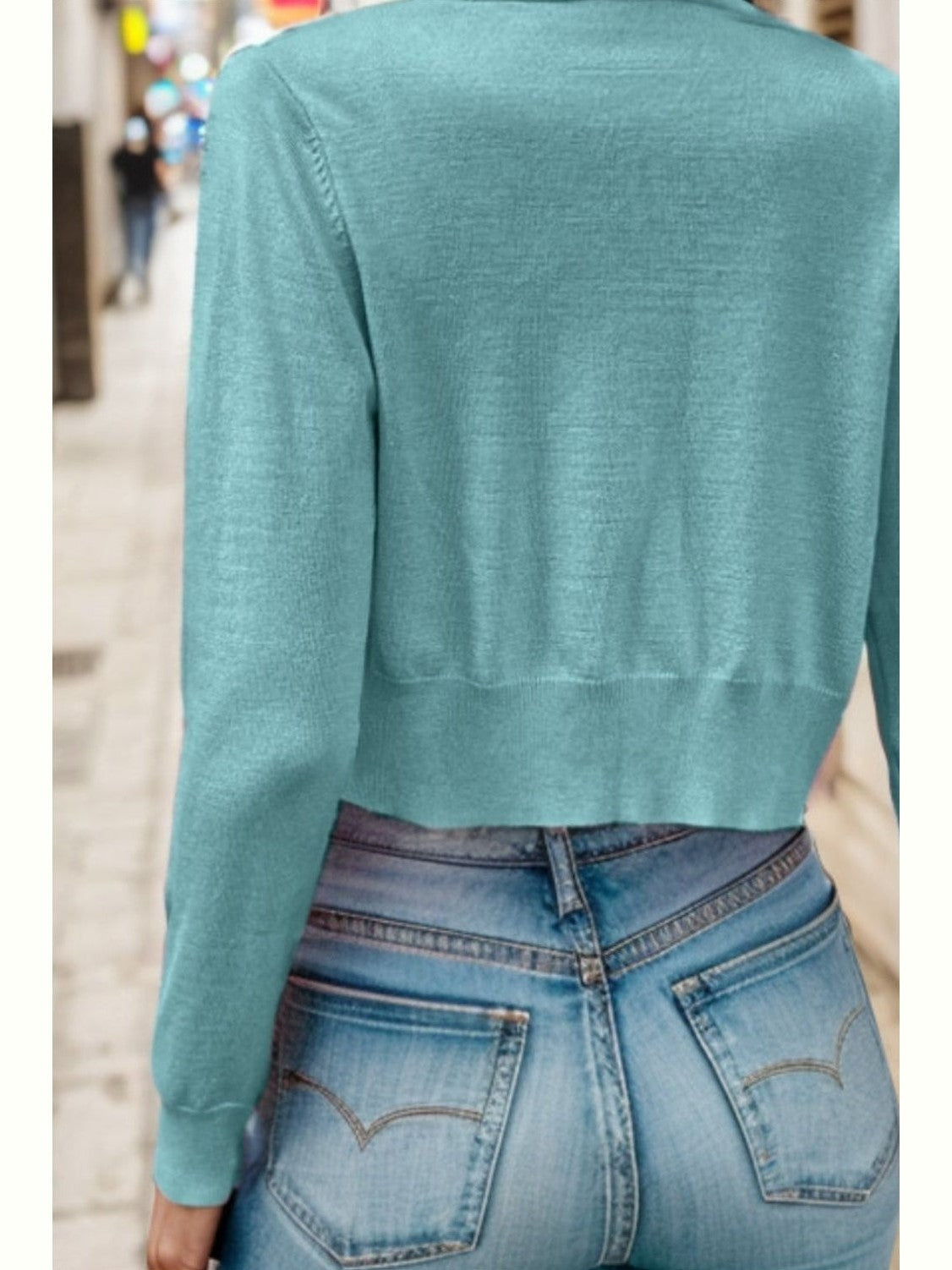 Women Button Up Long Sleeve Cardigan Sweater