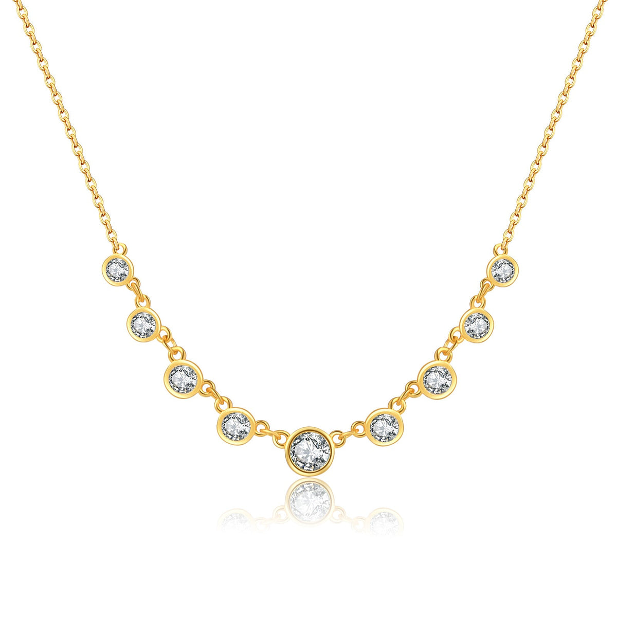 S925 Silver Fashion Diamond Necklace