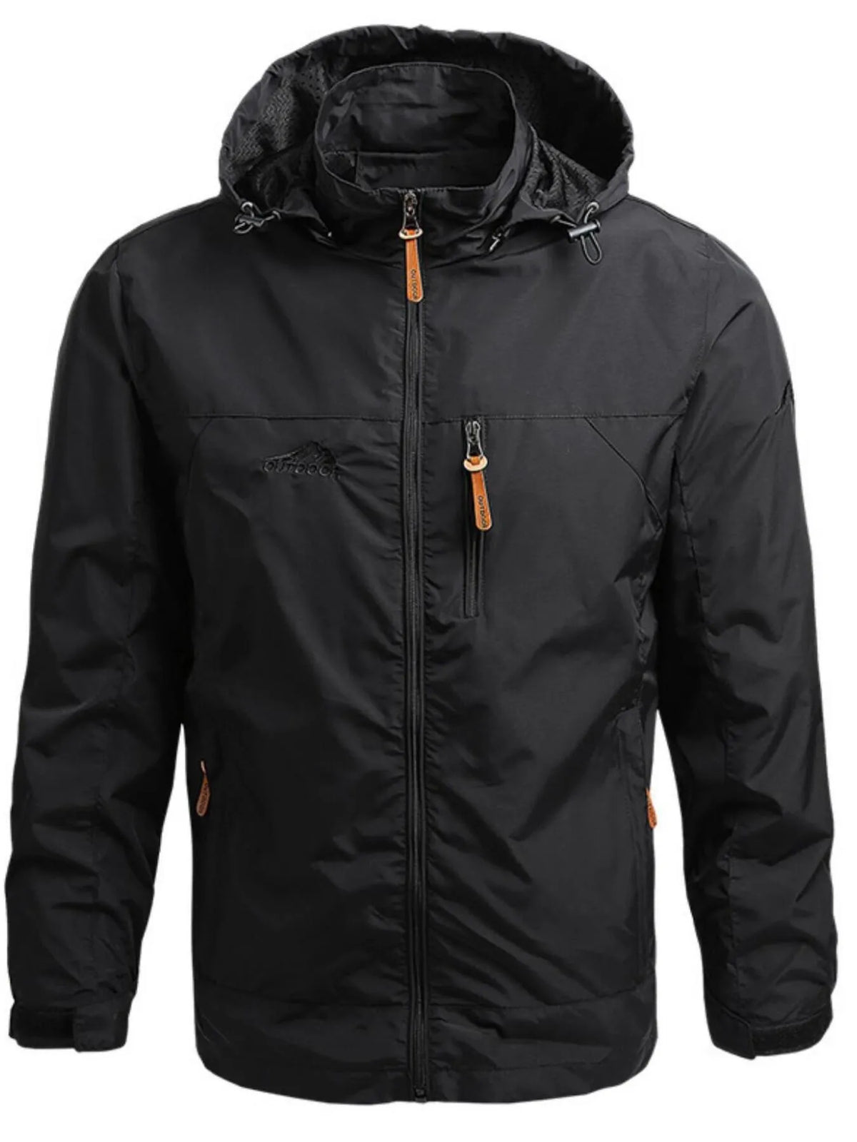 Men's Plus Size Outdoor Windproof Hooded Jacket