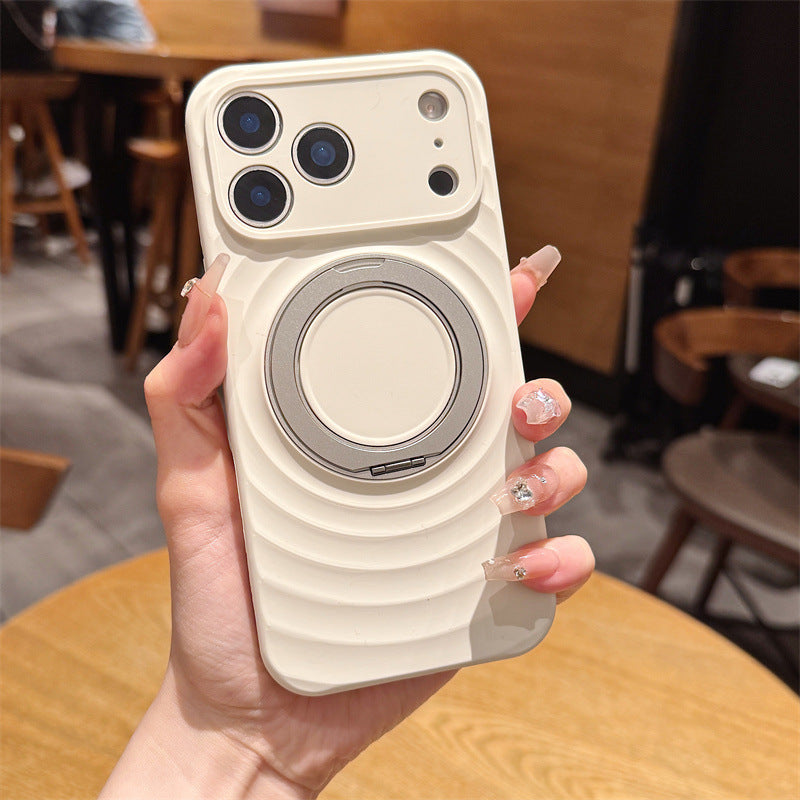 Wavy-pattern Liquid Silicone Phone Case