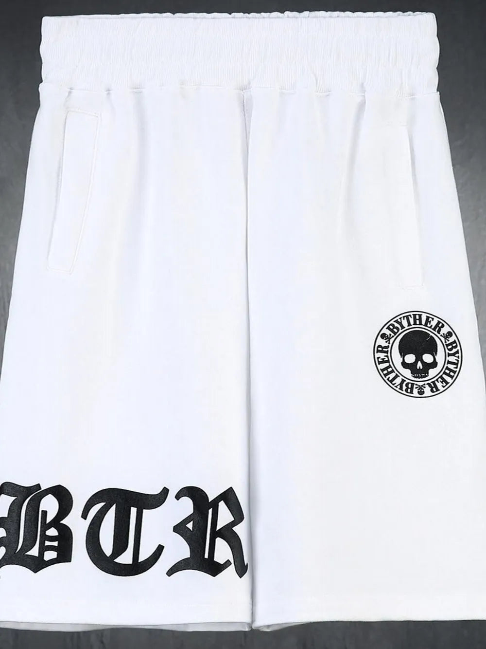 Pantalones cortos de hombre de talla grande con cintura elástica