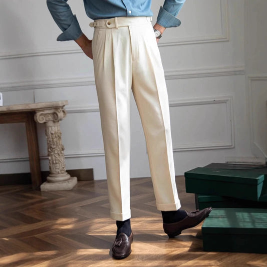 Pantalones casuales de negocios estilo británico para hombre