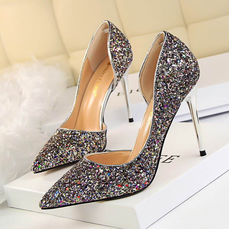 Women's Sequin Stiletto Heels