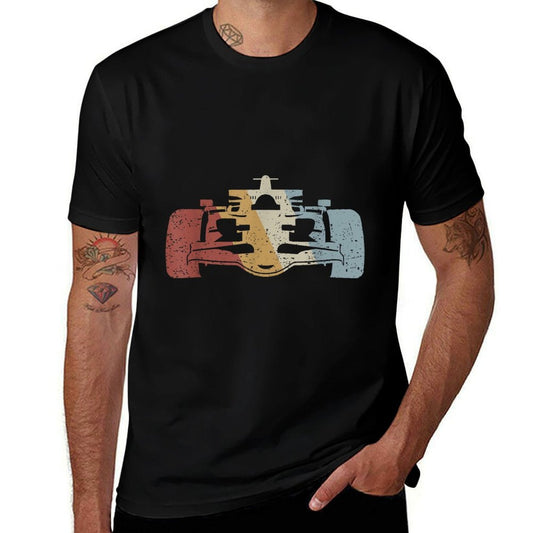 Camiseta de corte holgado estilo retro de coche de carreras