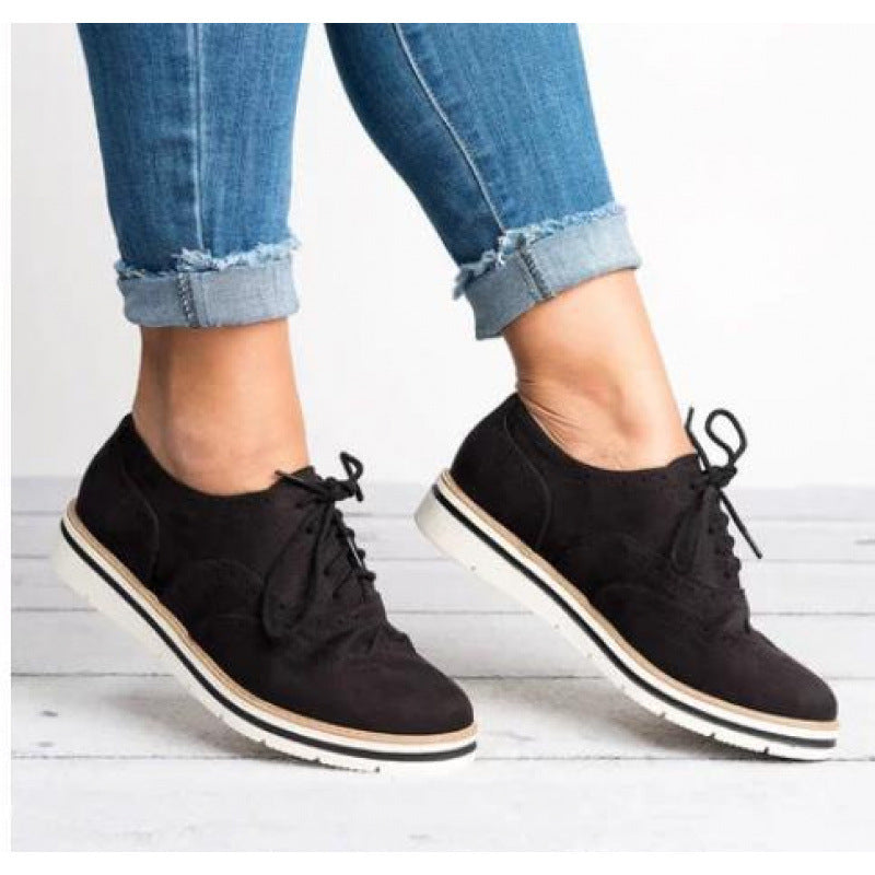 Zapatillas retro casuales británicas para mujer – Zapatillas chic para el día a día