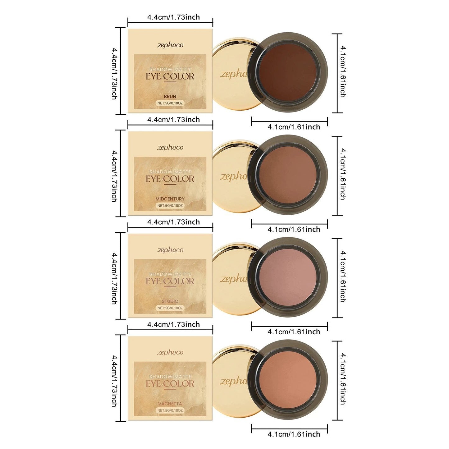 Eye Shadow Is Naturally Colored And Hard To Take Off Makeup