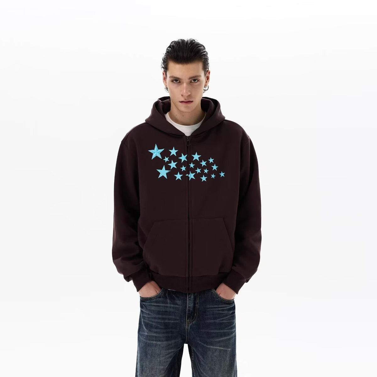 Mens Casual All-match Jacket Hoodie
