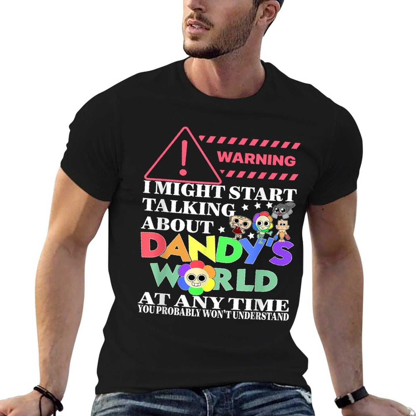 Dandy's World Characters Funny For Men Women Kids High-quality Stitching T-Shirt