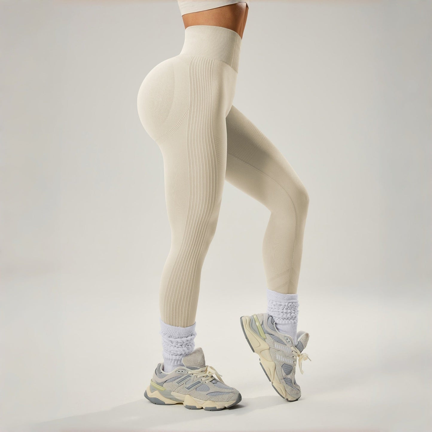 Pantalones de yoga de cintura alta para mujer – Leggings con control de abdomen y levantamiento de glúteos