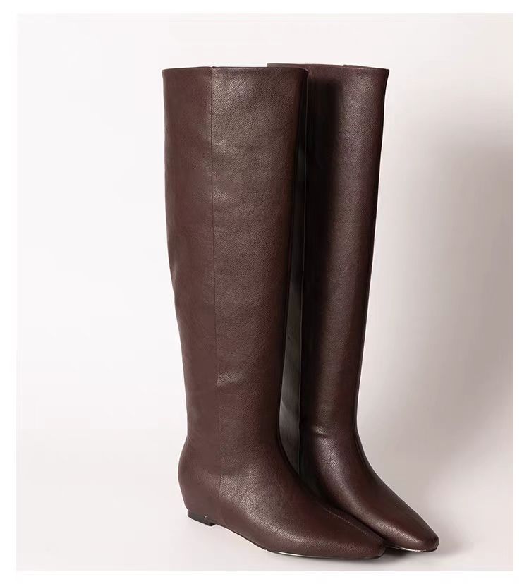 Square-Toe Tall Knight Boots