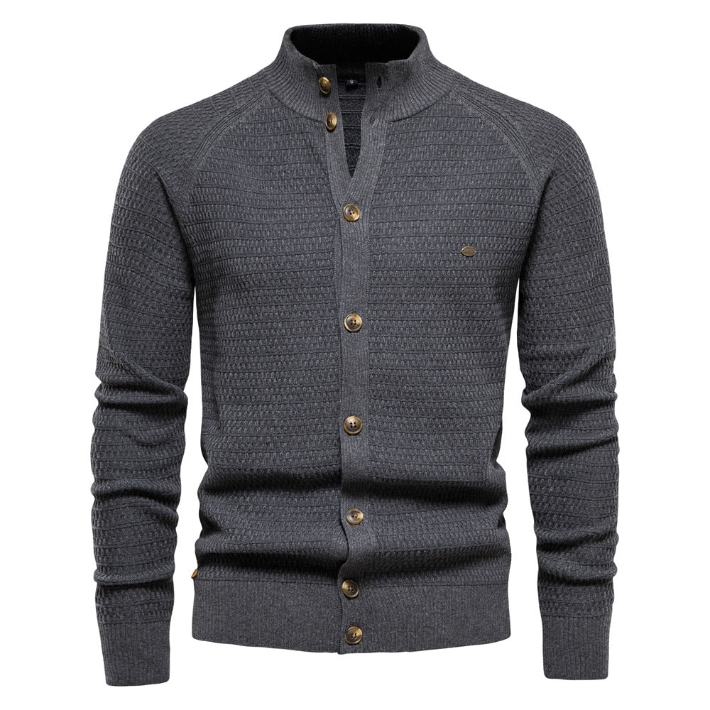 European And American Jacket Cross-border Foreign Trade Autumn And Winter New Cardigan Men's Sweater High Quality Business Sweater Knitted Sweater For Men