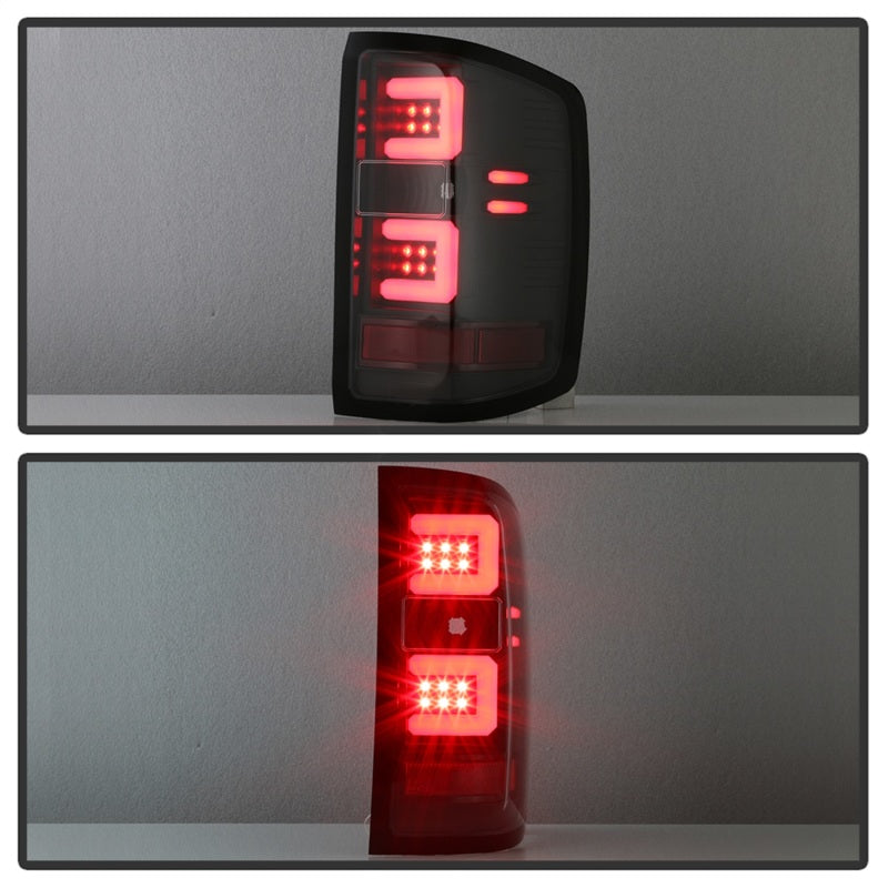 Spyder Chevy 1500 14-16 Barra de Luz Luces Traseras LED Todo Negro ALT-YD-CS14-LBLED-BKV2