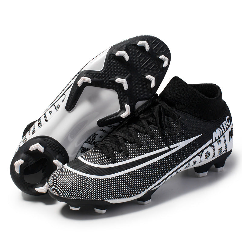 High-top Football Shoes, Broken Nails, Hidden Anti-skid Spikes