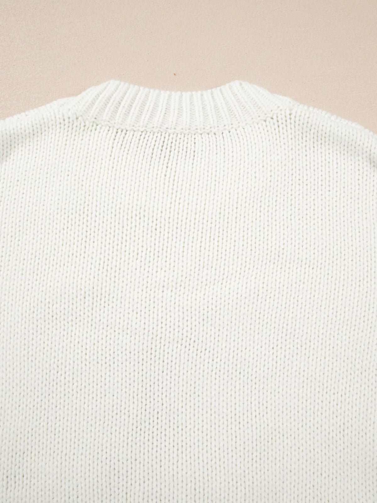 Embroidered Bow Boots Graphic Drop Shoulder Sweater