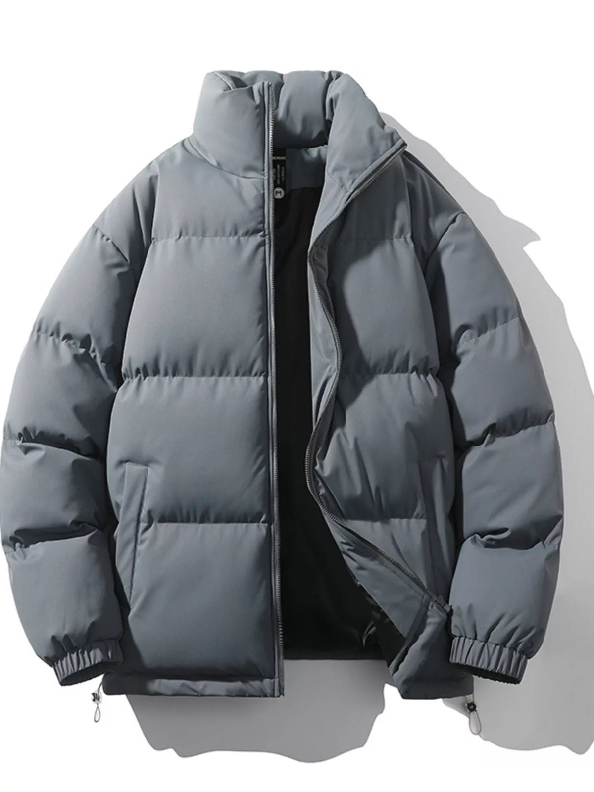 Men's Full Size Padded Zip Up Puffer Jacket Plus Size