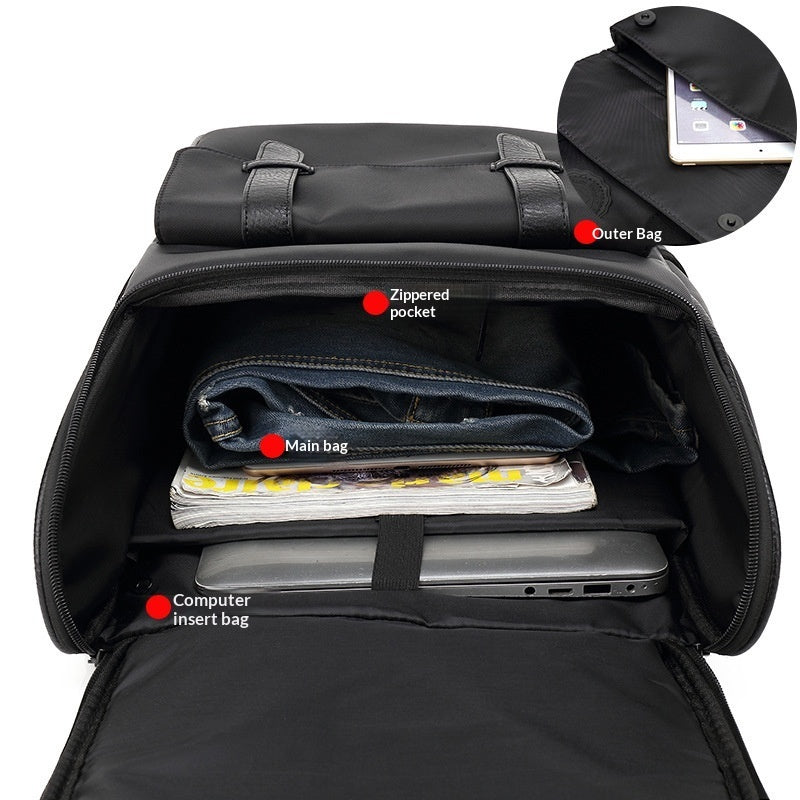 Mens Large-Capacity Travel Laptop Backpack