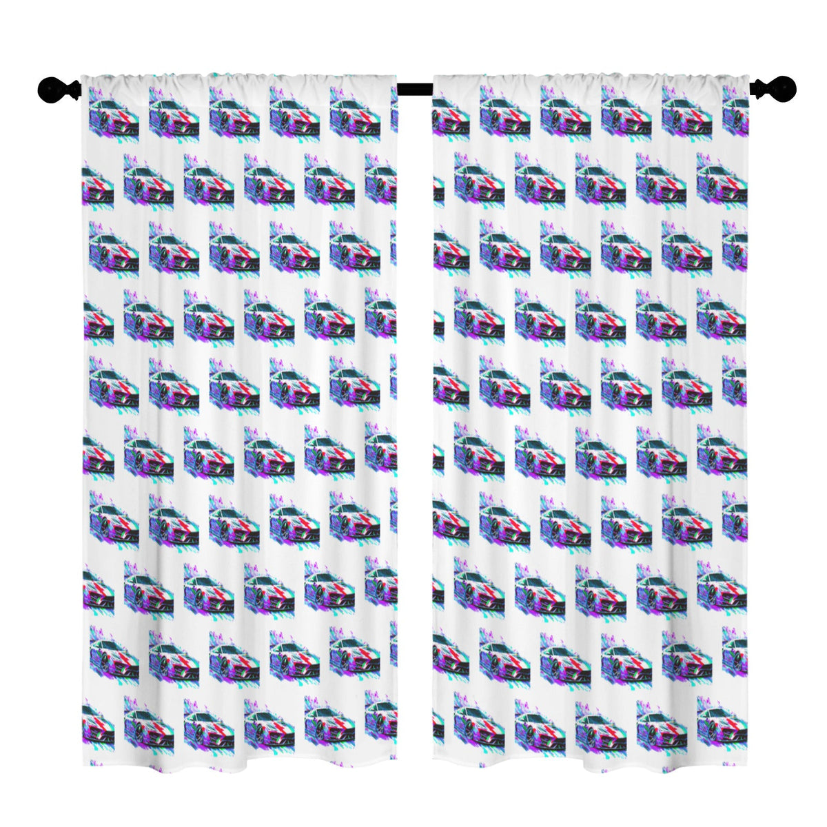 Fast Sports Car Floor to Ceiling Curtains - 2 sizes available