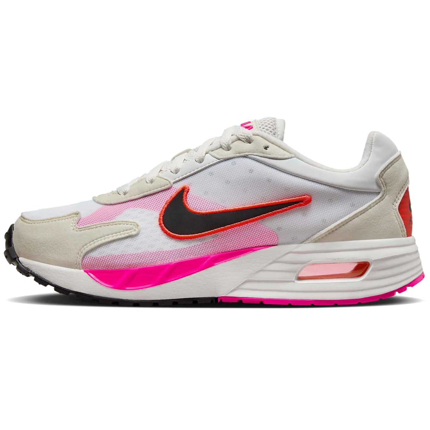 Nike Air Max Solo Womens Shoes (FN0784-102 Summit White/Bright Crimson/Fierce Pin) Size 7.5