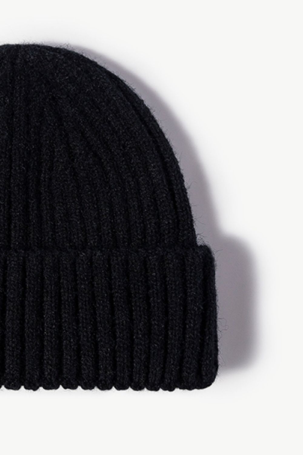 Gorro de punto de canalé