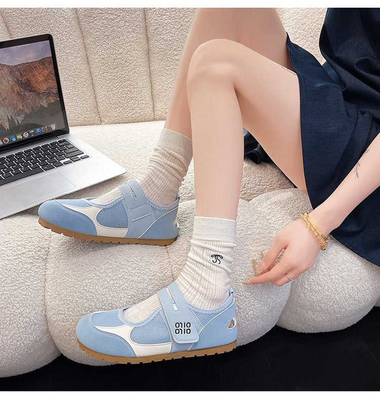 Women Breathable Mesh Roman Sandals, 2026 New Summer Comfort Flat Slip-on Shoes, Versatile Outdoor Flats To Match Dresses