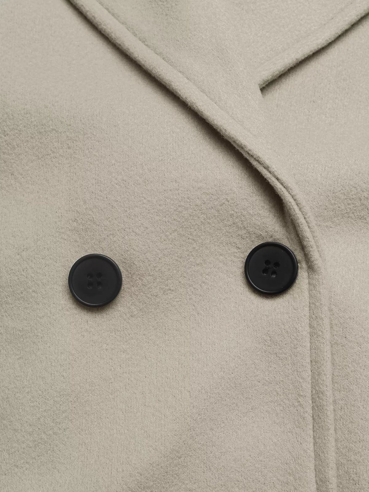 Double-Breasted Wool Blend Outerwear