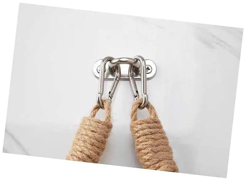 Rope Paper Holder for Wall-Mounted Bathroom Storage
