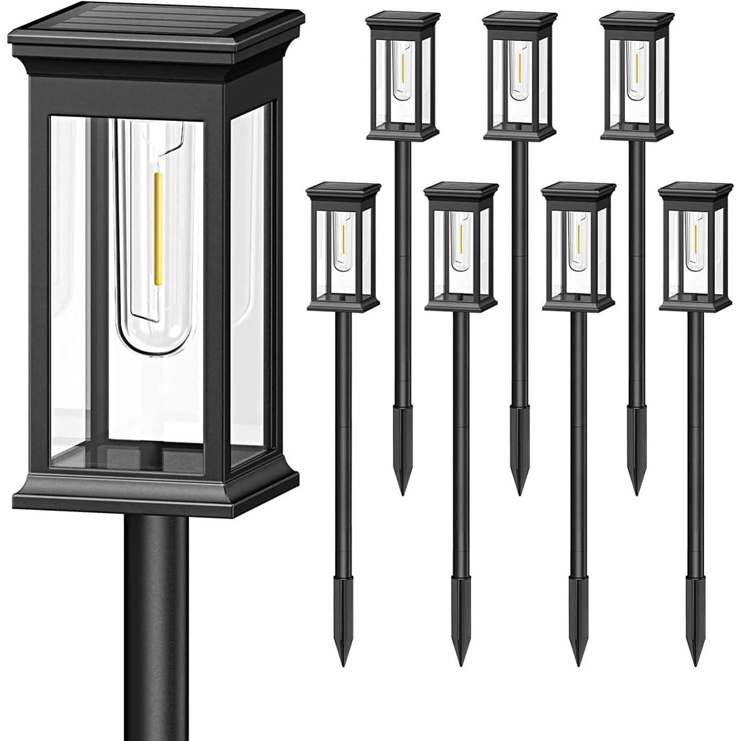 6-Pack: Solar Powered Stake Light IP65 Waterproof Auto On Off