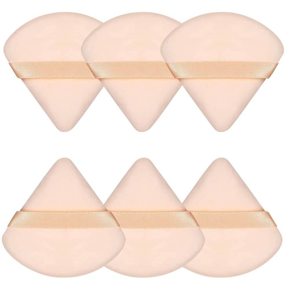 6-Piece: Face Soft Triangle Powder Puff
