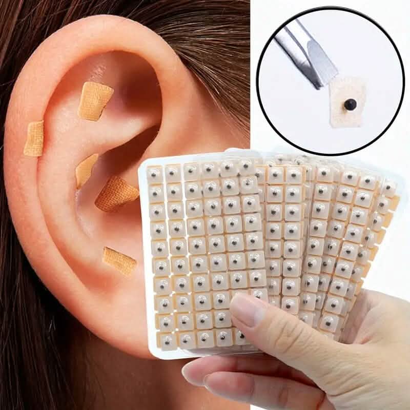 600-Pieces: Auricular Patch, Massage Press Seeds Patch for Relaxation