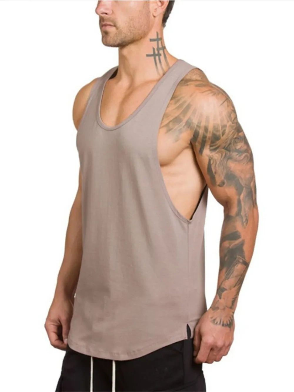 Camiseta de tirantes anchos para hombre