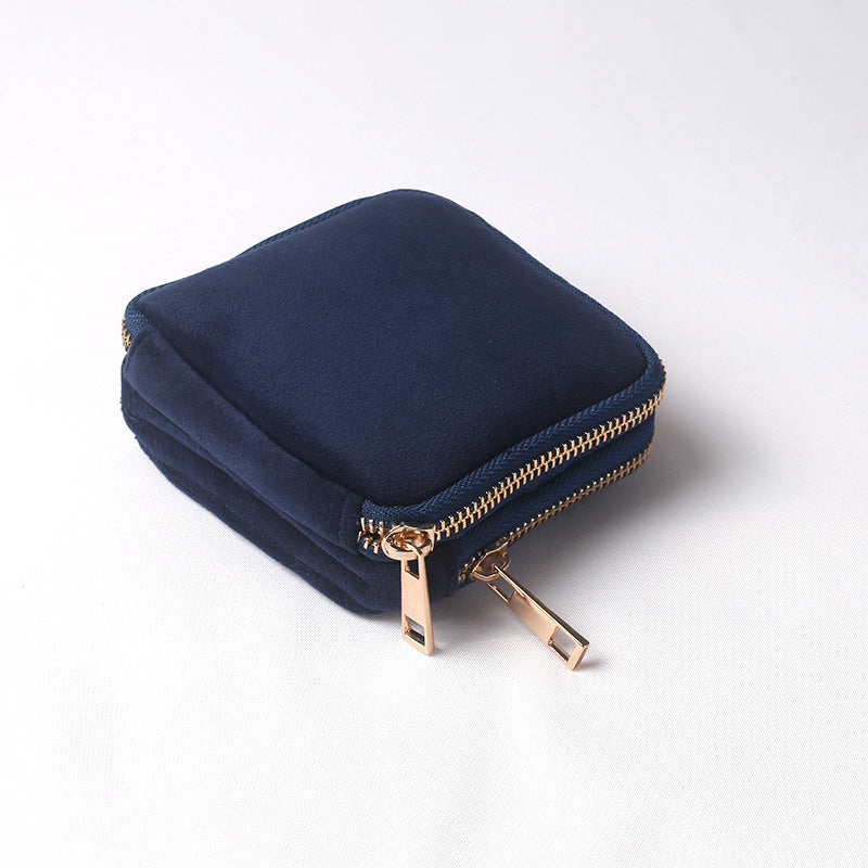 Jewelry Storage Bag Travel Portable Zippered Jewelry Pouch Handbag