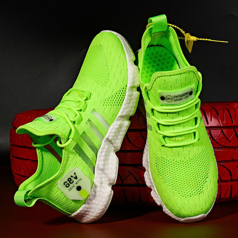 Canvas breathable running shoes