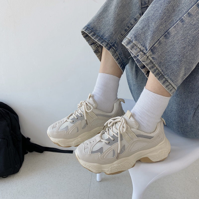 Smoked white sneakers