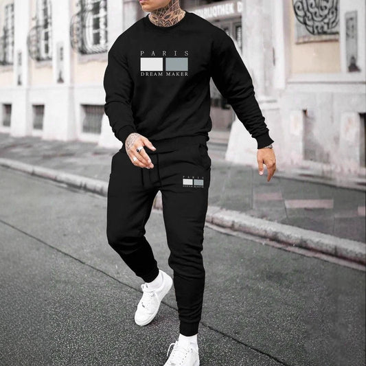Round Neck Sweater Suit For Men