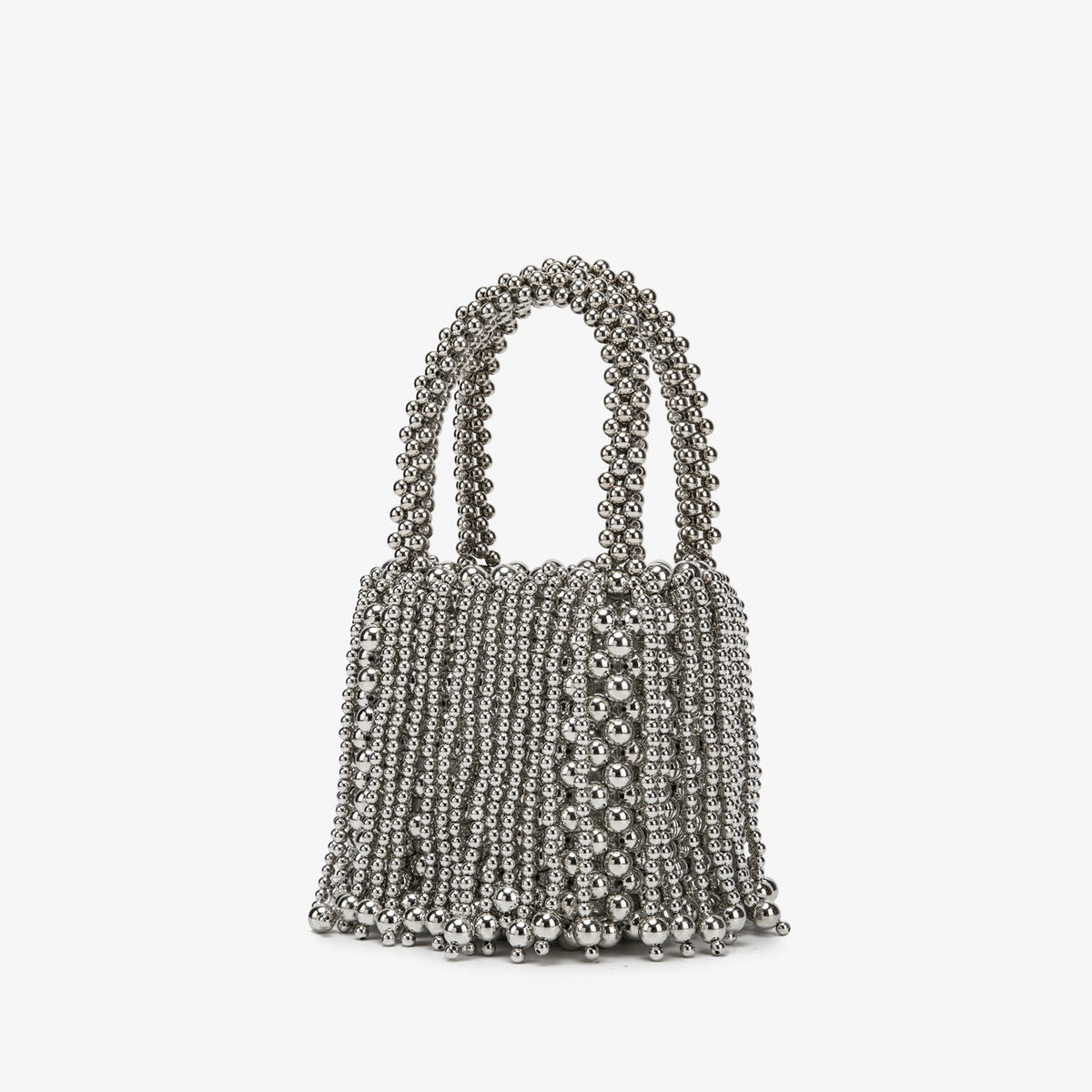 New Dual-color Amber Acrylic Cat-eye Bead Pure Hand-braided Bag