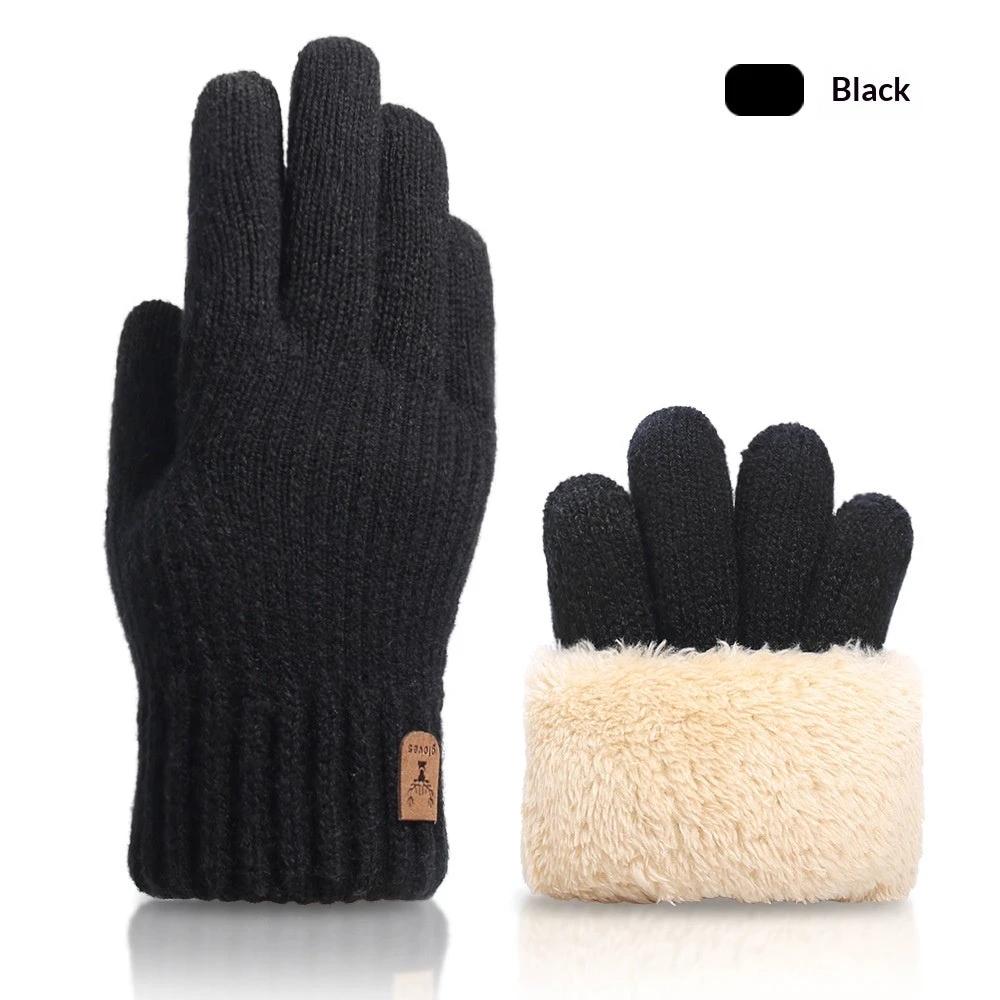 Fall And Winter Touchscreen Gloves For Men With Fleece Lining