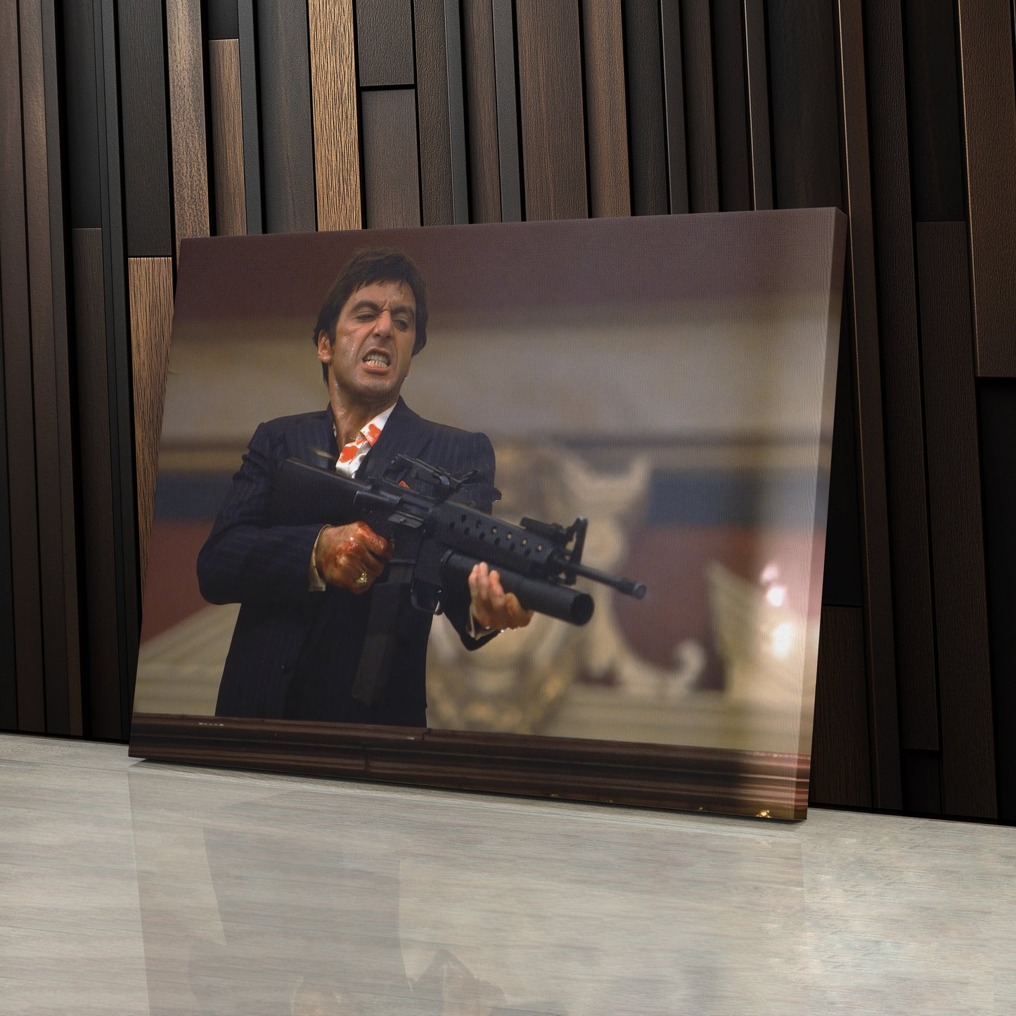 Scarface Canvas – Tony Montana Wall Art for Man Cave