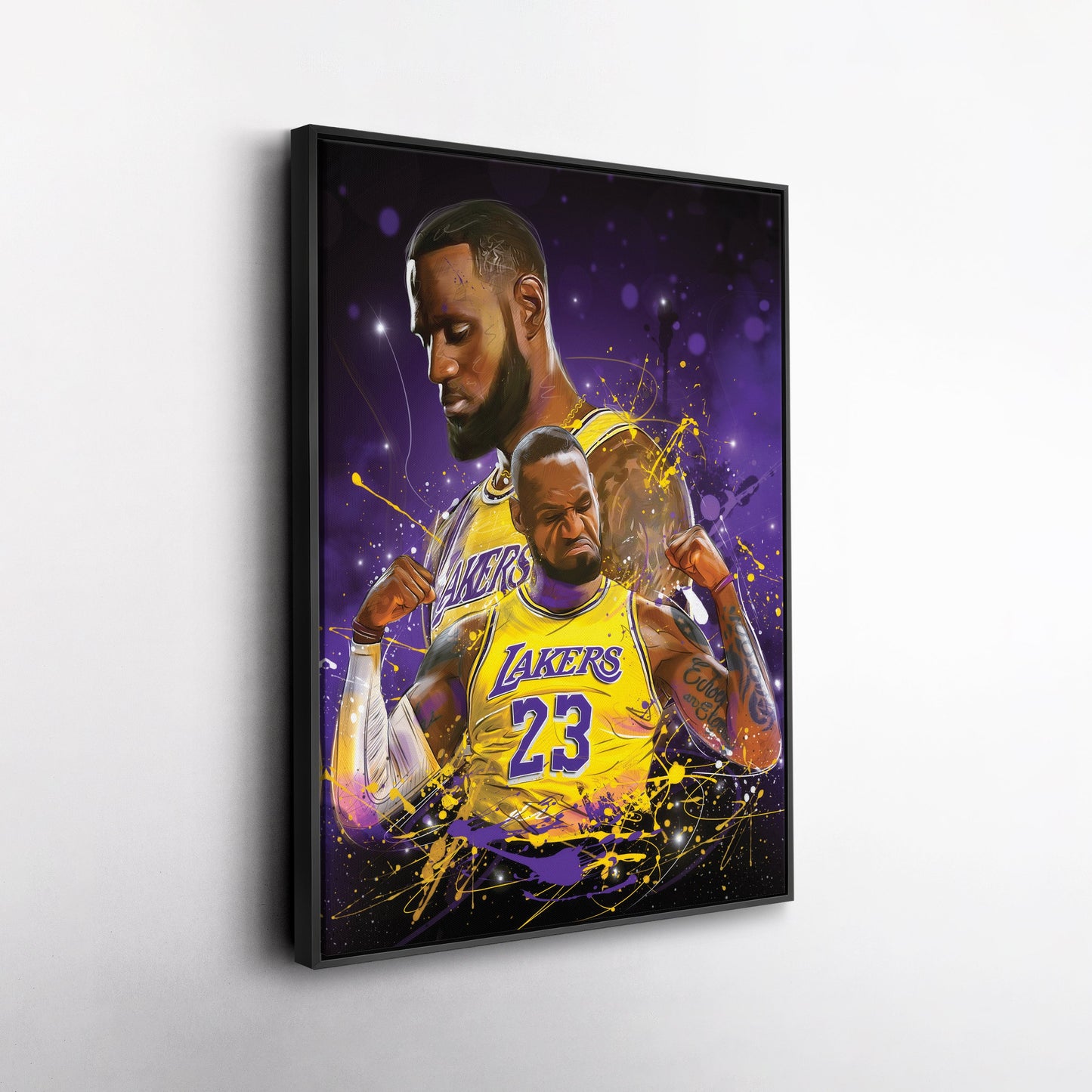 LeBron James Lakers Canvas – NBA Wall Art for Man Cave