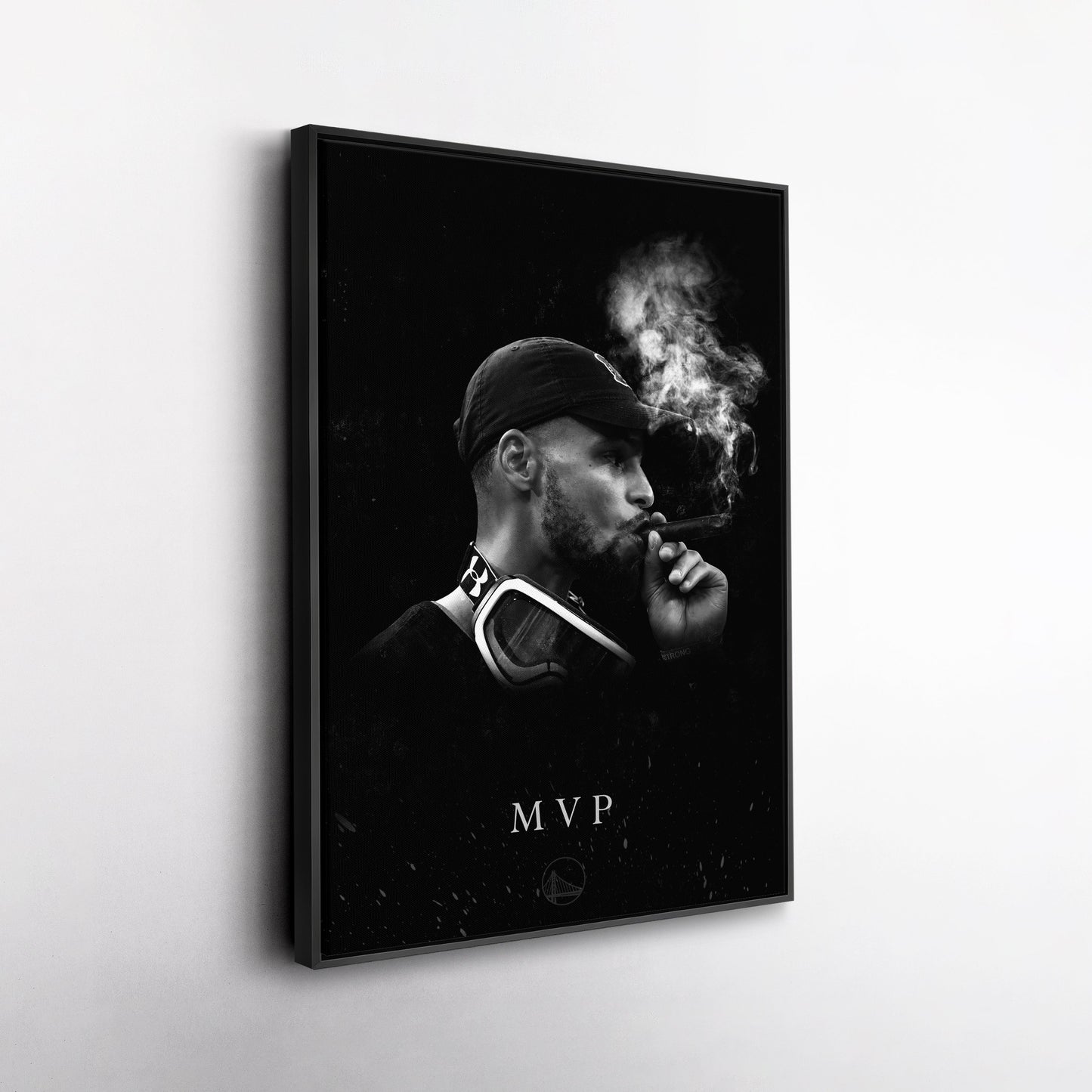 Stephen Curry Cigar Canvas – NBA Champion Wall Art