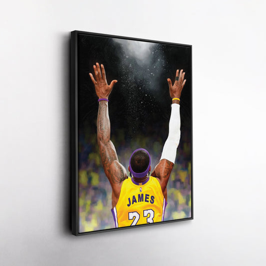 LeBron James Canvas – Lakers Champion Wall Art Decor