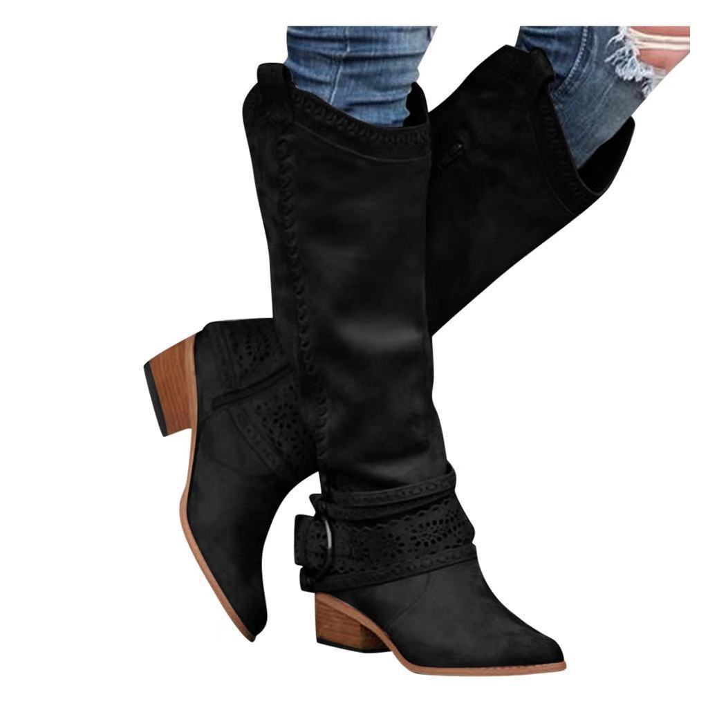 Women's Martin Style Mid-Calf Boots